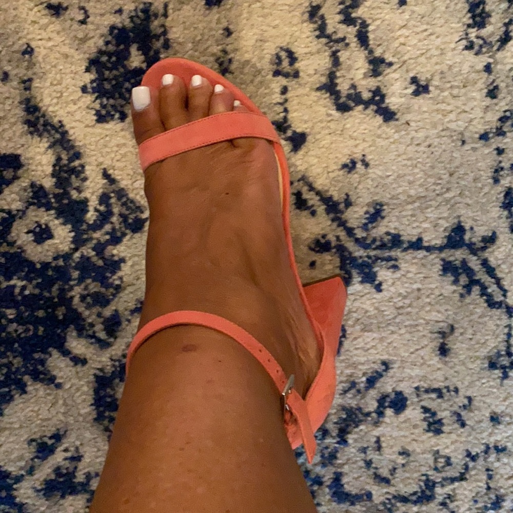 M. Gemi Pink Suede Sandals-Size 7